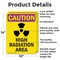 Signmission Radiation & Laser Sign, 14 in H x 10 in W, Aluminum, Rectangle OS-2PACK-CR-A-1014-V-10231 - alternate 5